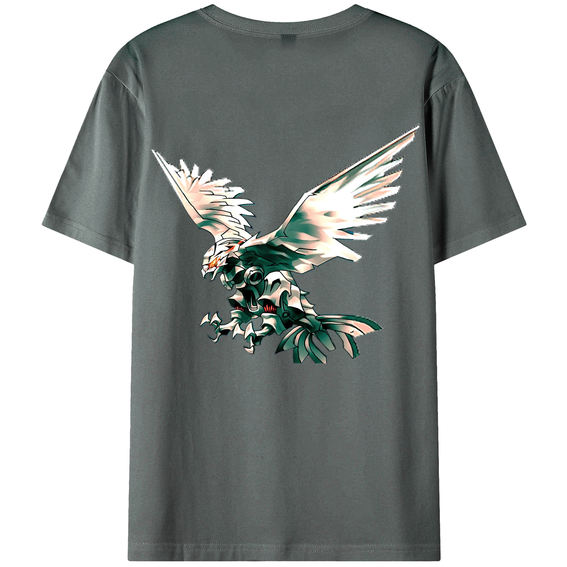 （画像用） 遊☆戯☆王 Yu-Gi-Oh! 綿100％ メンズ半袖Tシャツ（バックプリント） 通気性